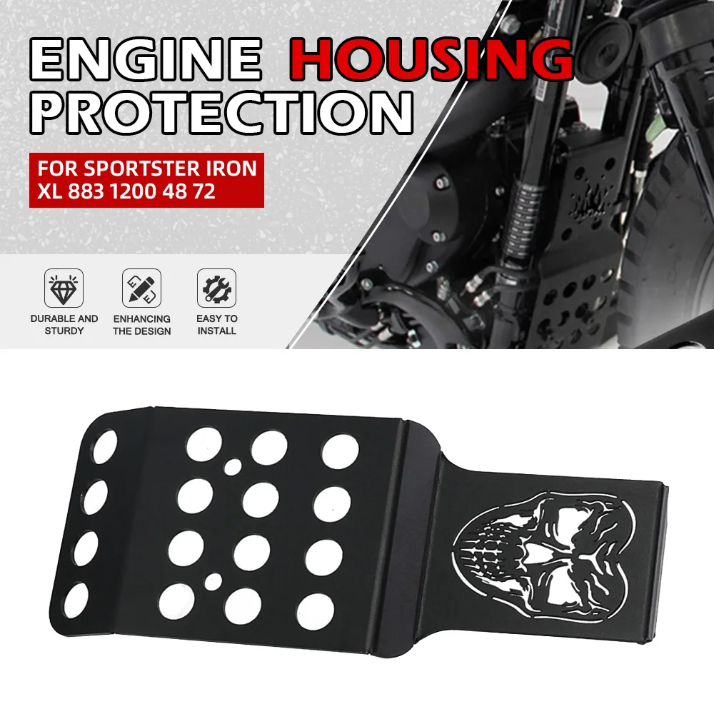 

FOR Sportster Iron XL 883 1200 48 72 Motorcycle Accessories Front Engine Guard Protector Lower Chin Fairing Spoiler Cover