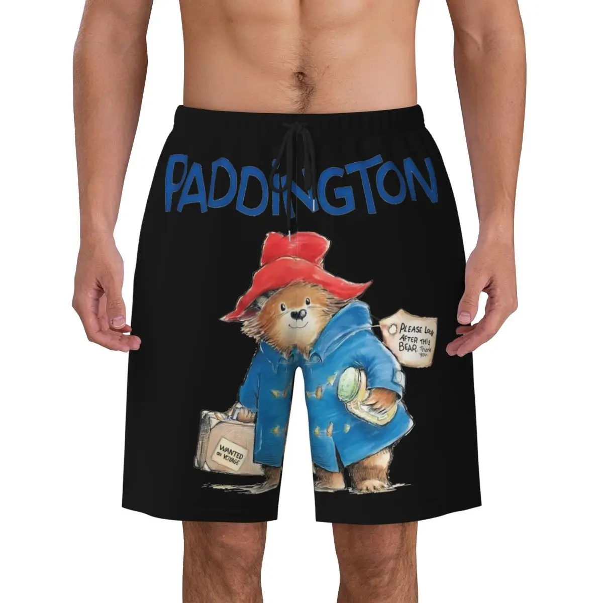 

Мужские плавки с принтом P-Paddingtons поставляется в Америку, быстросохнущая пляжная одежда, пляжные шорты, шорты для доски