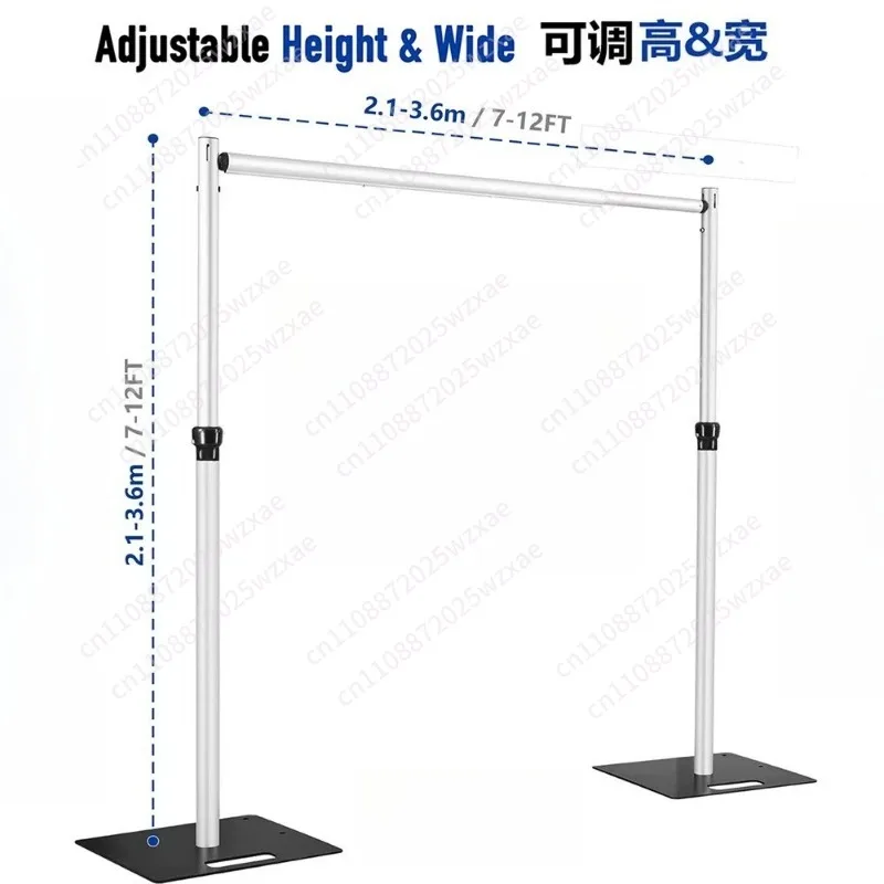 Duty Backdrop Stand,12x12ft Double Crossbar Pipe and Drape Stand, arch backdrop stand, Back Drop Stand for Party Event, Tr