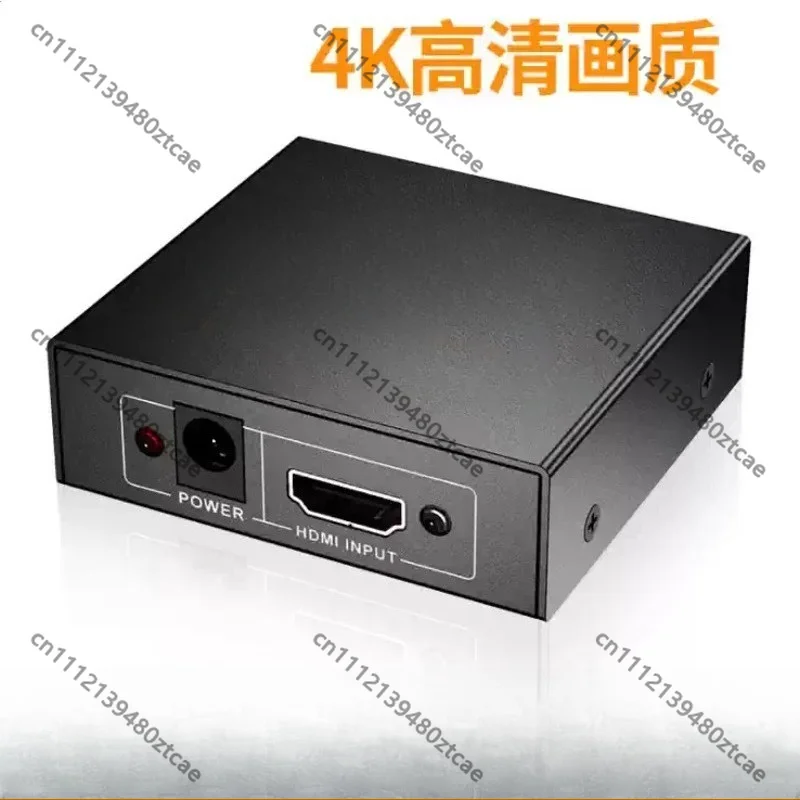 4K 1 In 2 Out HDMI Splitter, Video Display Synchronous Screen Converter, 1 to 2 Video Extension Splitter Cable for Duplicate