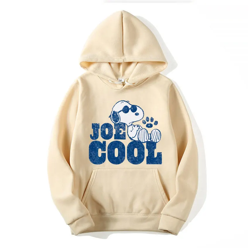 Snoopy Joe Cool Men Hoodie Cartoon Fashion Women Oversized Sweatshirt Tops Spring Autumn Couple Pullover