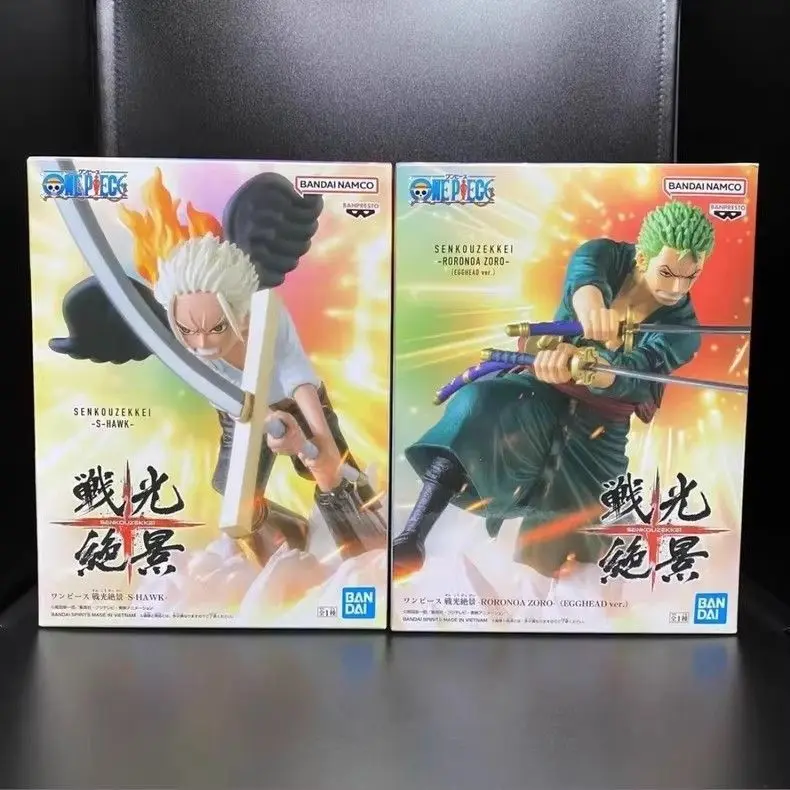 Bandai Originale BANPRESTO Anime One Piece Action Figure Senkou Zekkei Roronoa Zoro S-Hawk Egghead Ver PVC Modello Da Collezione Giocattolo