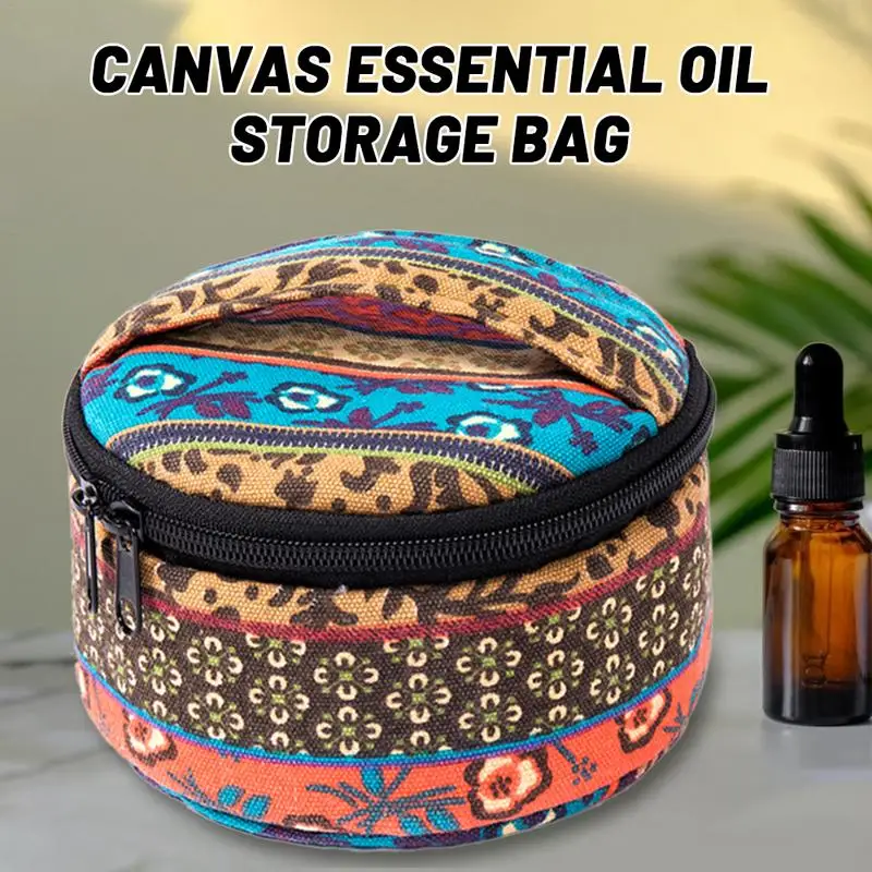 Essential Oil Storage Bag Travel Oil Case Carrying Oil Holder Roller Bottle Organizer Holds 5mL/10mL/15mL Bottles Carrying Tools