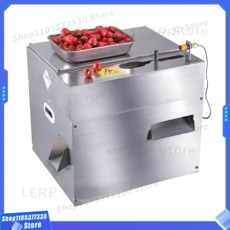 Automatic Hawthorn Seed Remover Stainless Steel Commercial Quick Stem Removal Machine for Fruit Processing High Efficiency