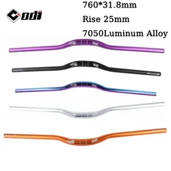 ODI Mtb Bicycle Handlebars 7050 Luminum Alloy Plating CNC MTB  Handlebar 31.8*760mm Mountain Bike Handle Bar Bicycle Part