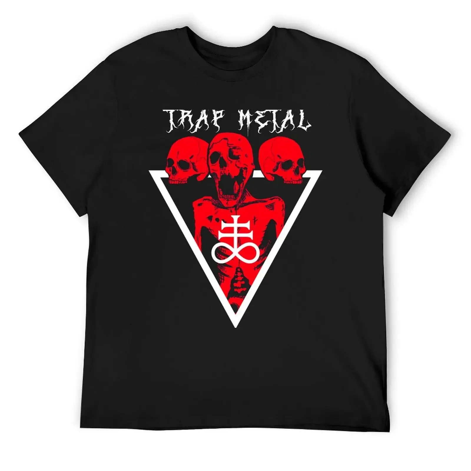 Trap Metal skeleton design T-Shirt Short sleeve tee custom shirt tees oversized men workout shirt