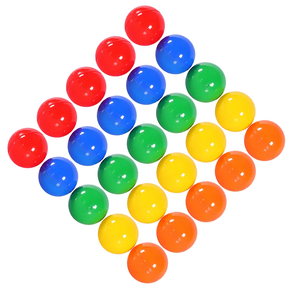 

50 Pcs Lottery Ball Plastic Props Colored Balls Raffle Small Game Sphere Party Picking for Mini Toys