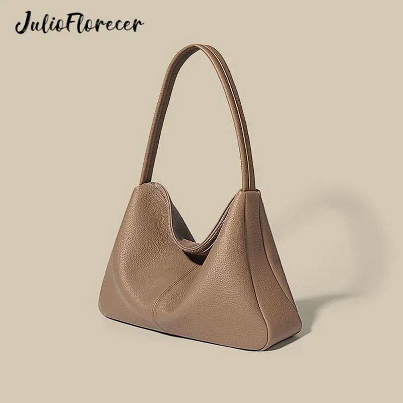 

Сумка на плечо JulioFlorecer женская из натуральной кожи, сумочка для подмышек в повседневном стиле, клатч на молнии для телефона, 2023