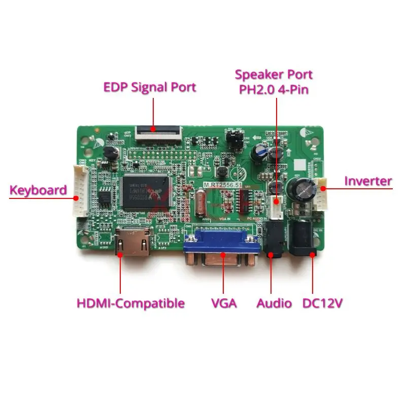 LCD Monitor Controller Driver Board Fit B156XW04 NT156WHM 15.6