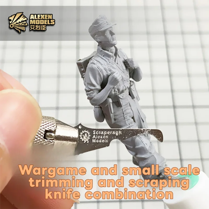 Miniature Model Raw Edge & Flash Trimming Scraper Hook Knife for Gundam Mecha Military Model DIY Detail Modelling Tool