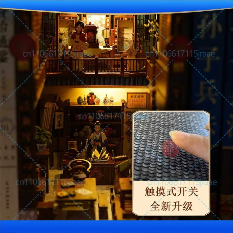Tongfu Inn DIY Cabin Handmade three-dimensional puzzle Wulin Gaiden toy ornament Night light assembly book model