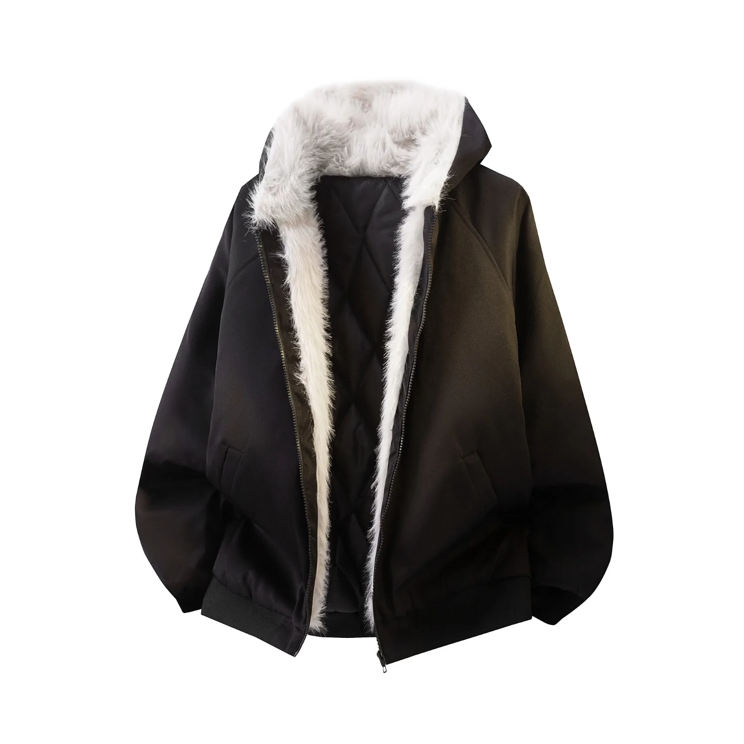 

Новая универсальная и модная женская зимняя хлопковая куртка с добавлением флиса и толстой теплой хлопчатобумажной курткой.