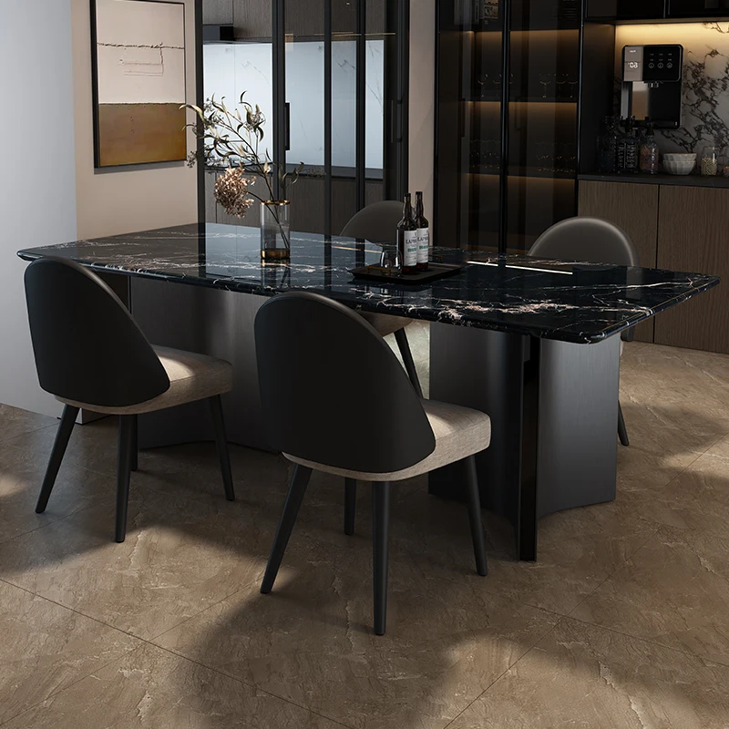 

Party Designer Dining Tables Decorations Unique Expandable Black Dining Tables Modern Nordic Mesas Comedor Furniture For Home