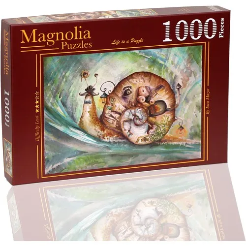 Magnolia Puzzle - 1000 Piece Jigsaw Puzzle-Snail-Snail-2330