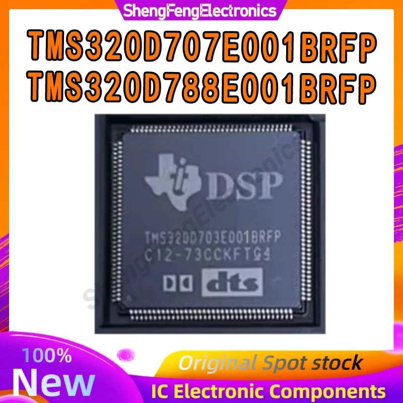 TMS320D788E001BRFPG4 QFP-144 TMS320D707E001BRFP TMS320D788E001BRFP HQFP-144 D788E001BRFP IC Chip 100% nuevo Original en stock