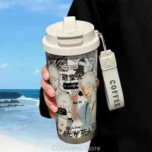 

Летняя портативная изолированная кофейная чашка Hikaru Died Tsuji Nakayoshi Hikaru, бутылка для воды в стиле аниме, высокоэстетичная чашка для двойного напитка