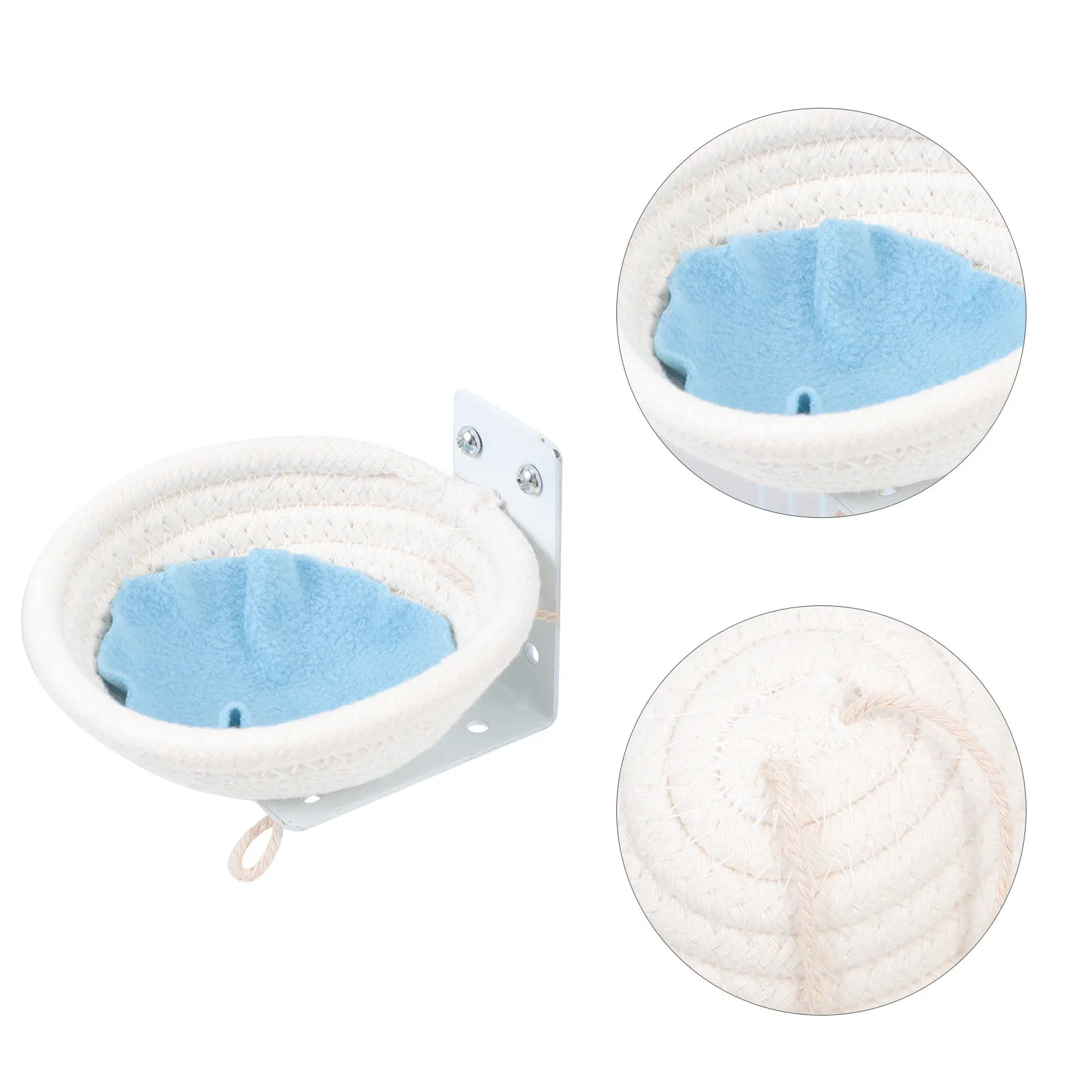 

Cotton Rope Bird Nest Hanging Sleeping Bed For Birds Wear Resistant Breathable Cage Decor Breeding Box Pet Supplies