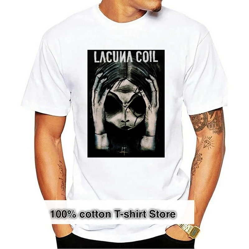 Lacuna Coil - Head - T Shirt S-M-L-Xl-2Xl New Merchdirect Merchandise Fashion Classic Tee Shirt