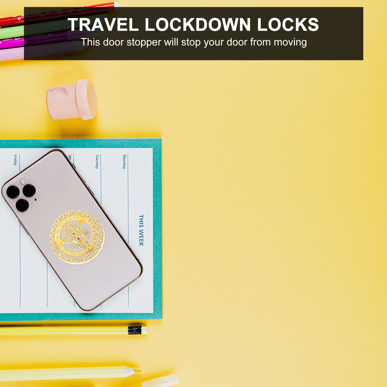 

2Pcs Turntable Gyro Small Us Dollar Symbol Design Unique Diamond Mini Gyro for DIY Decor Creative Gift Portable Plaything