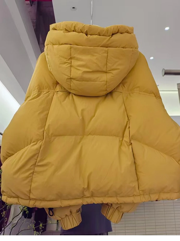 Version coréenne décontracté ample épais duvet de canard blanc hiver nouveau manteau