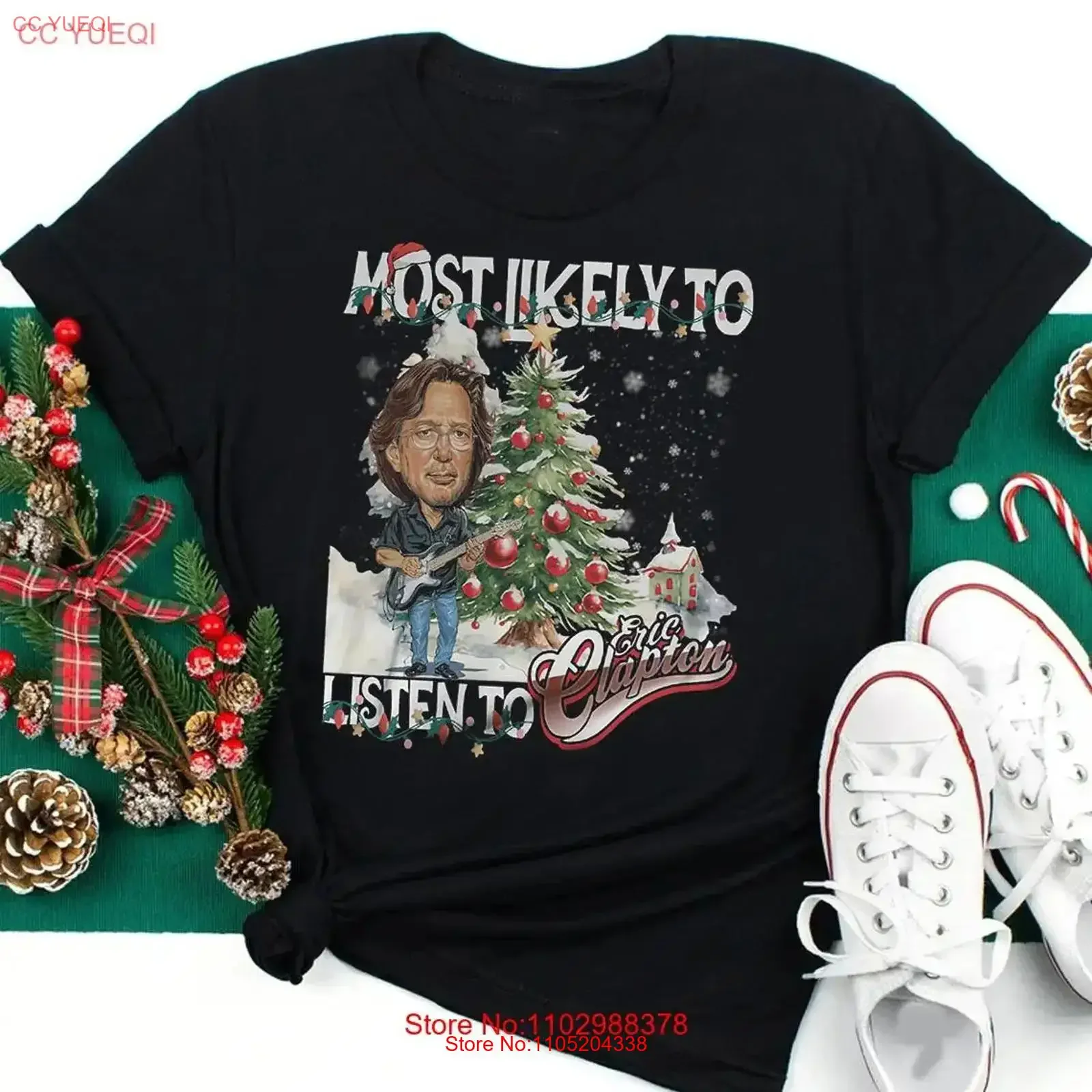 Most LIkely Listing Eric Clapton Black S 234XL unisex Xmas T Shirt vintage Washed Slightly Soft Breathable Stylish Casual homme