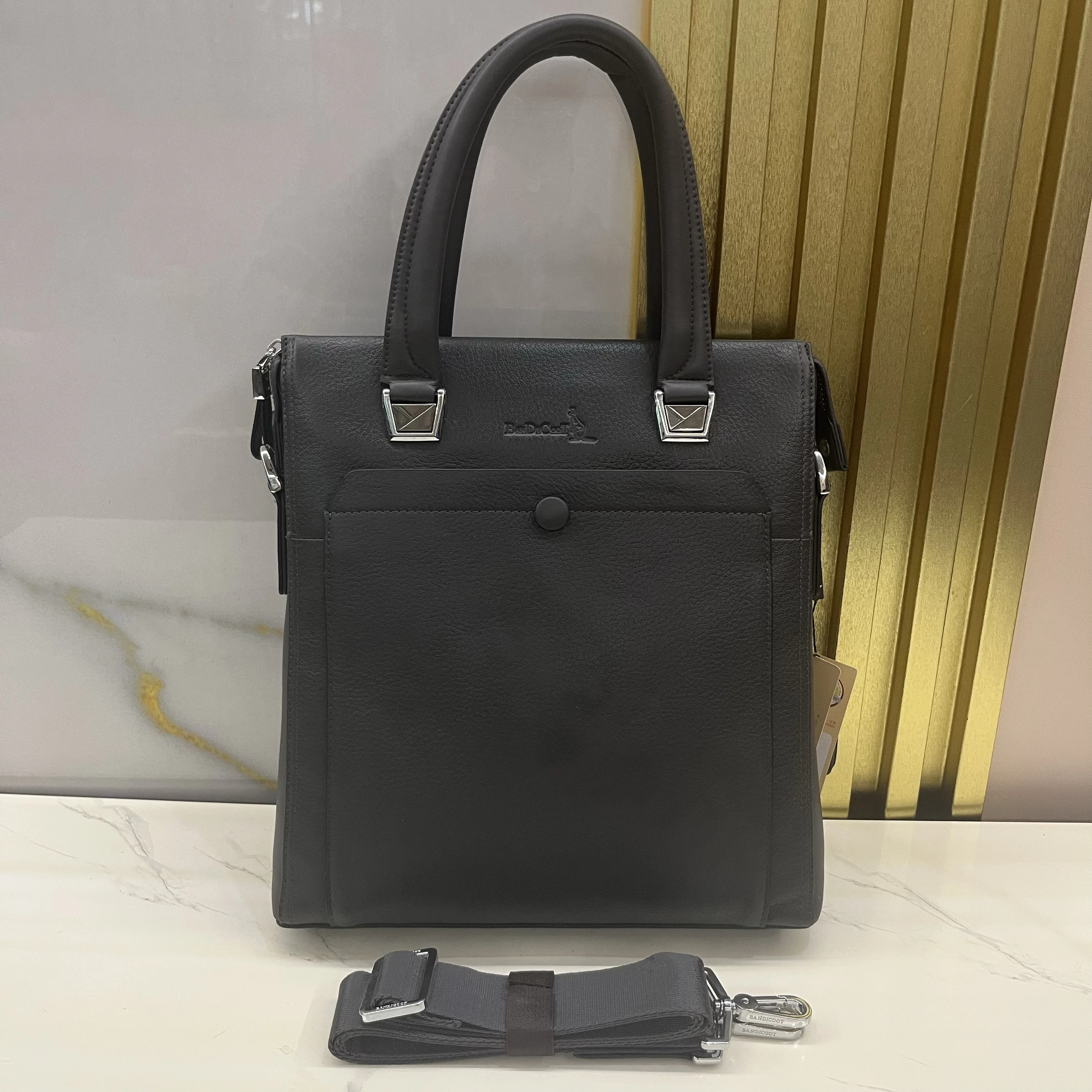 

Busin Men's Leather Handbag Vertical Top Layer Cowhide High Quali oulder Bag UK Sle Casual Leisure Handbag