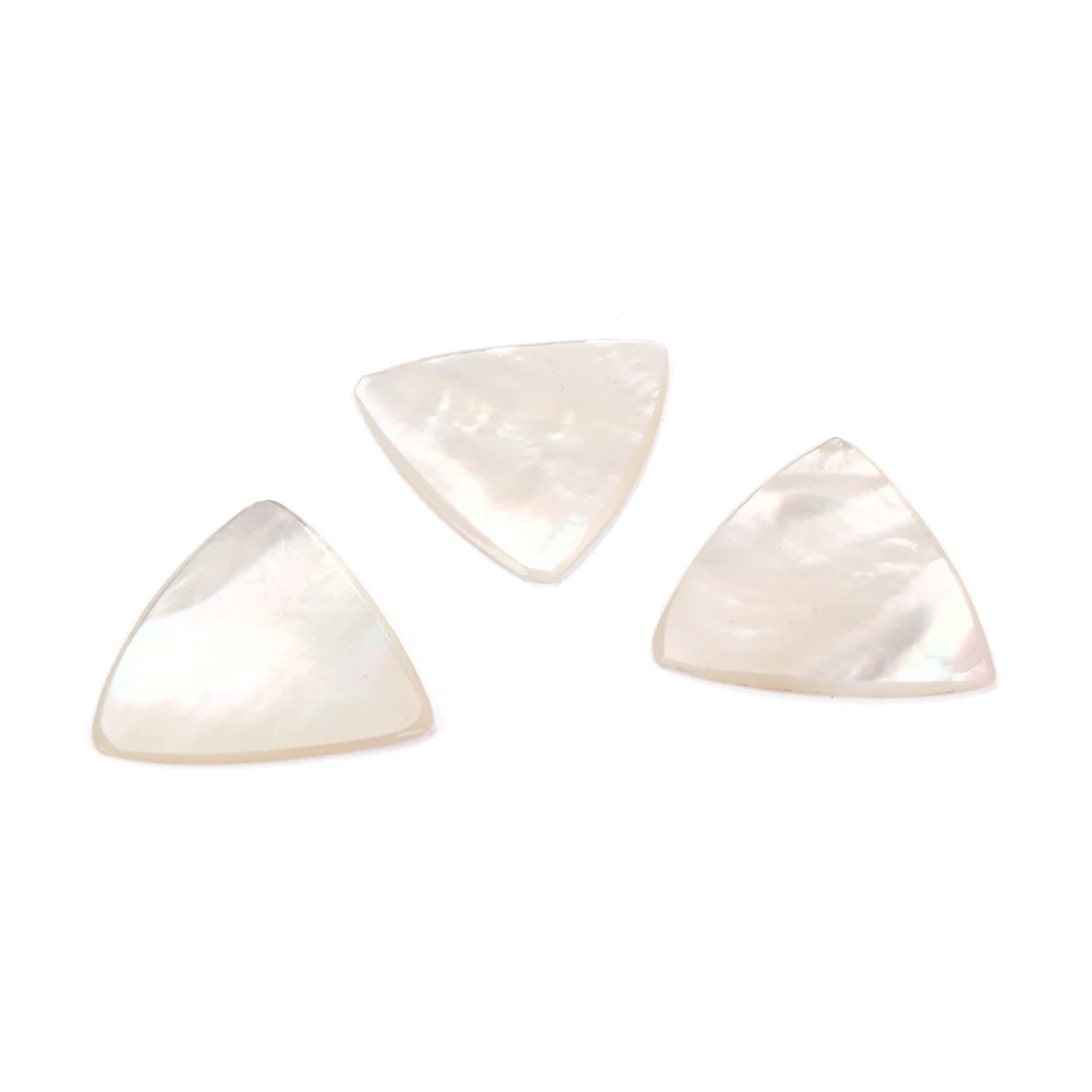 

White Abalone Guitar Picks Plectrums Shell Guitar Finger Picks for for Acoustic and Electric Guitar Bass Accessories 28 x 27 x 1