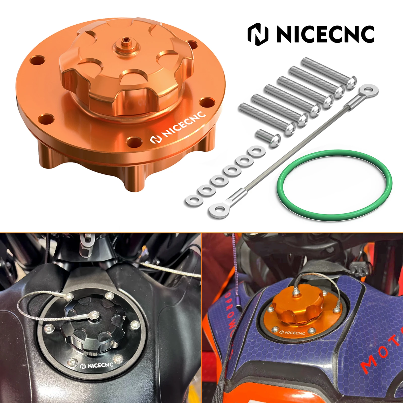 

Motorcycle Fuel Tank Cover Fuel Filler Cap Kit for KTM 890 790 Adventure 790 890 Adventure R/Rally 2019 2020 2021 2022 2023