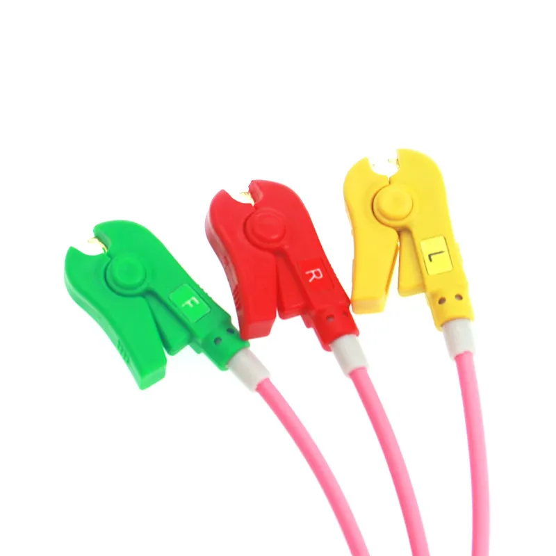 Universal Dins1.5 Split ECG Lead Wire, Neonatal Pediatric Clip Type Dynamic Monitoring Cable