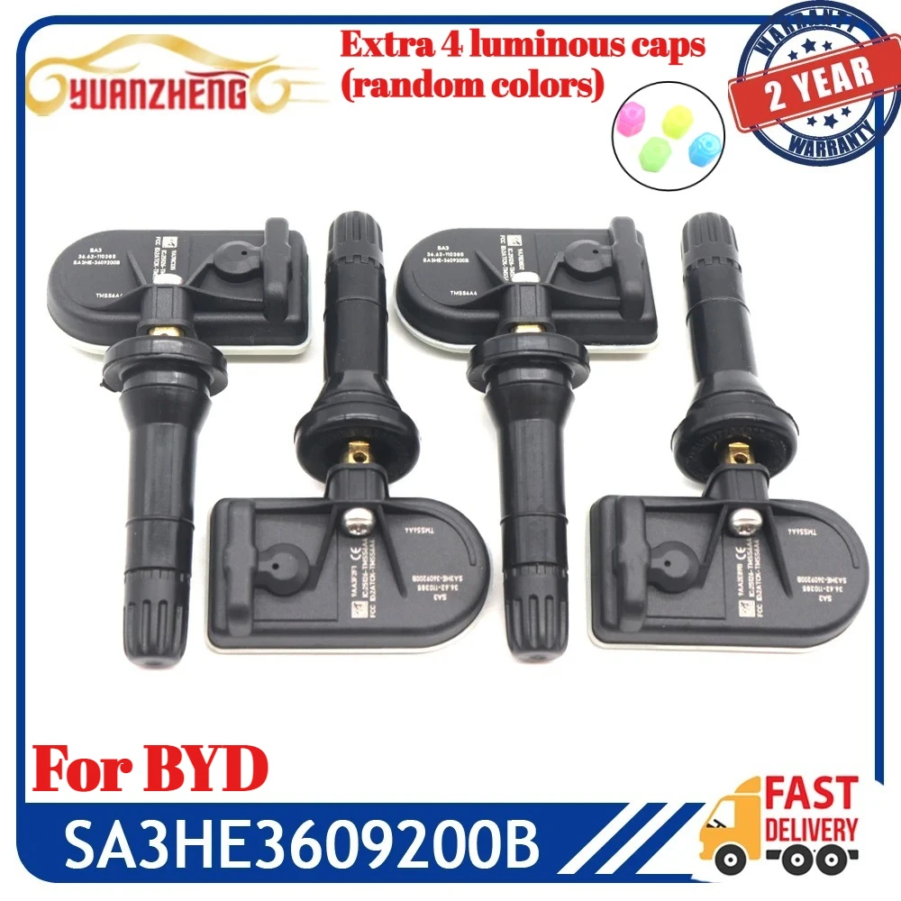 

433 МГц автомобильный датчик давления в шинах TPMS для BYD Song Pro DM-i Yuan UP Yuan PLUS Tang DM-i E9 DENZA N8 N7 D9 SA3HE3609200B