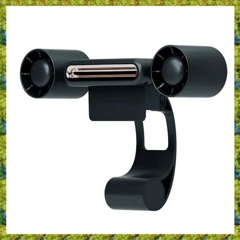 UISN Portable Air Conditioner Charging Fan With LED Light, Luminous Mute Fan, Four-Speed Hanging Screen Small Fan
