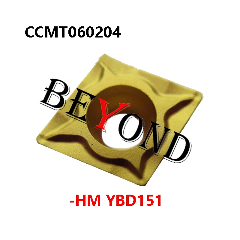 100% Original CCMT060204-HM YBD102 YBD151 CCMT060208-HM YBD152 Carbide Inserts For Cast Iron Lathe Cutter CCMT Turning Tools