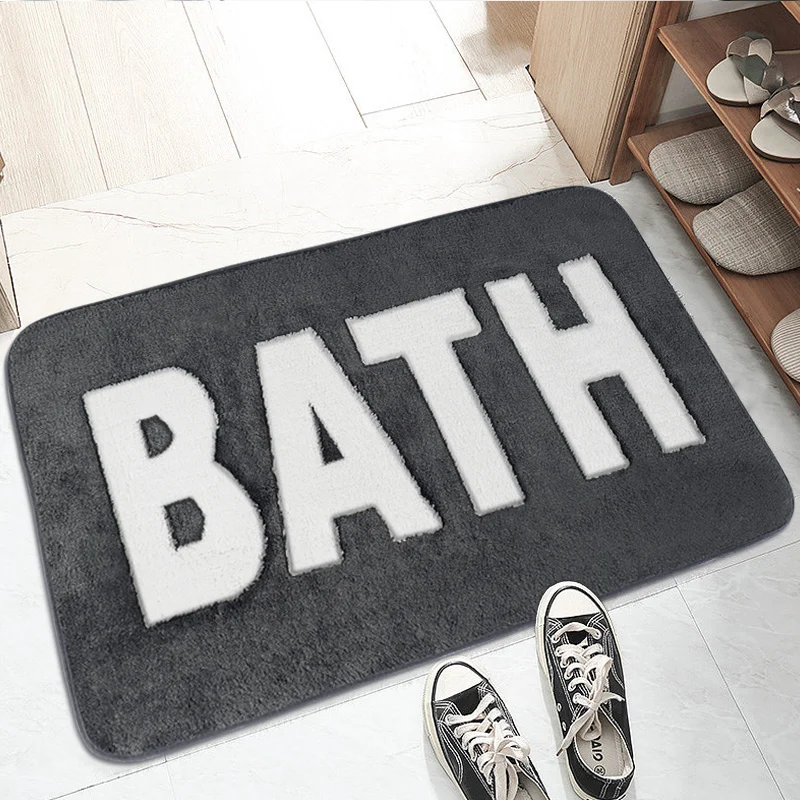 Bathroom Rug Bath Mats for Non Slip Floor Mat,Thick Soft Shaggy Bath Rugs Room Deocr,Absorbent Bathmat Machine Washable Carpet