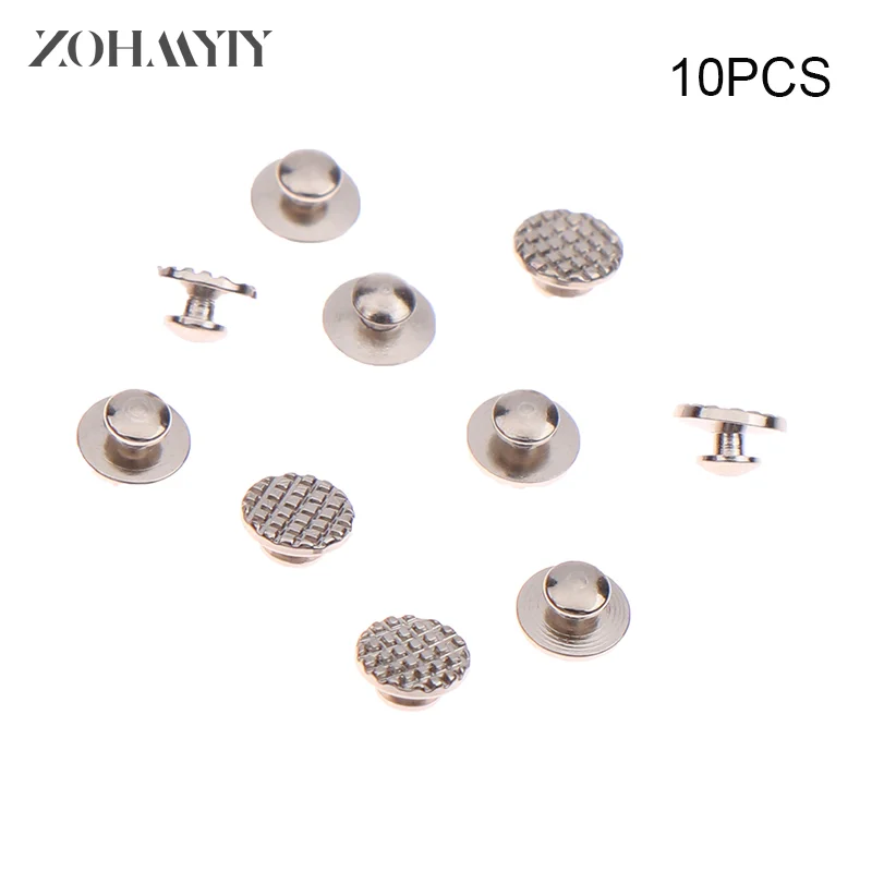 10Pcs Dental Orthodontic Metal Lingual Buttons Composite Tongue Tamer Traction Hook Bite Opener Brackets Orthodont Materiales