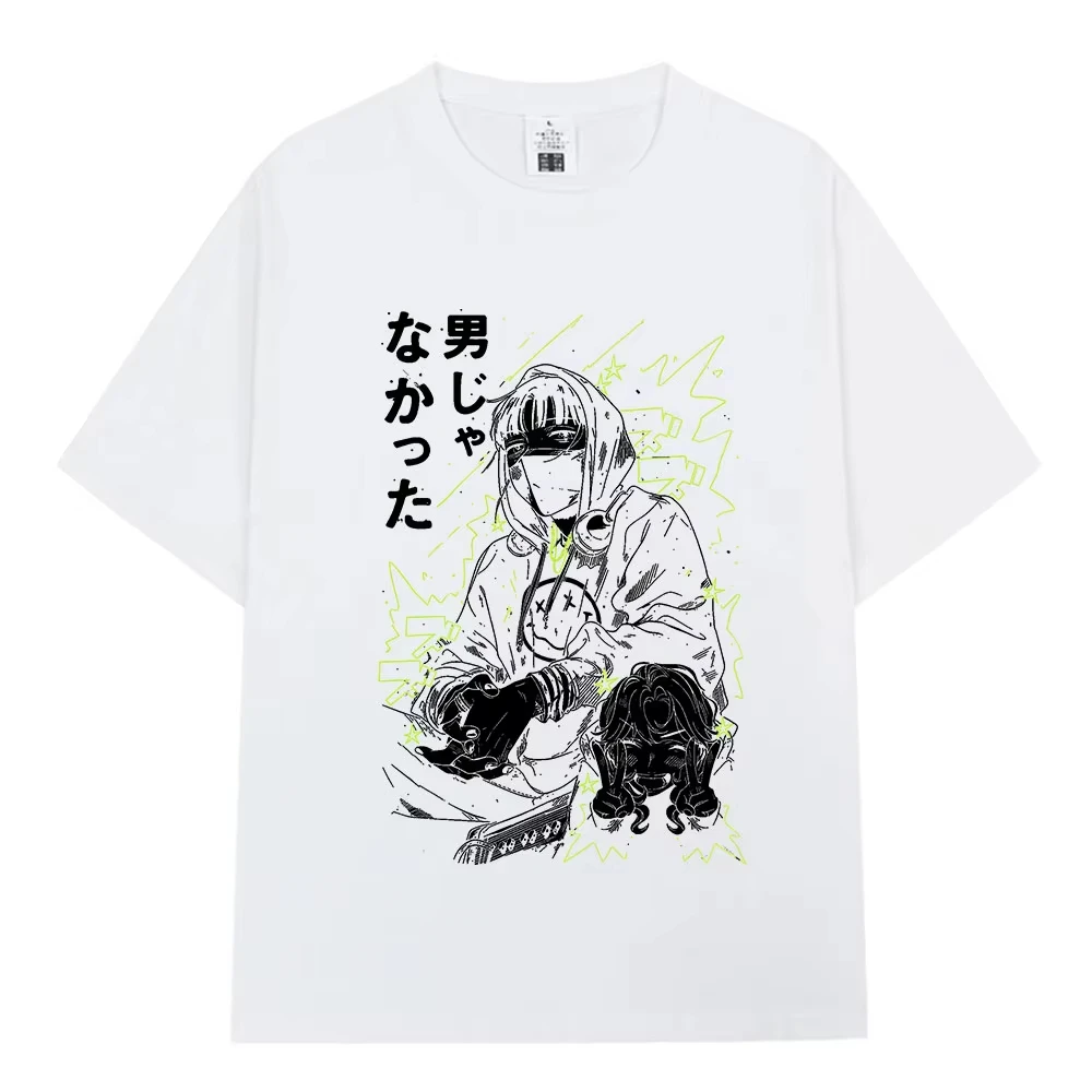 Anime The Guy She Was Interested in Wasn't A Guy At All T-shirts Men Women Clothing Fashion Loose Casual Short Sleeve Summer
