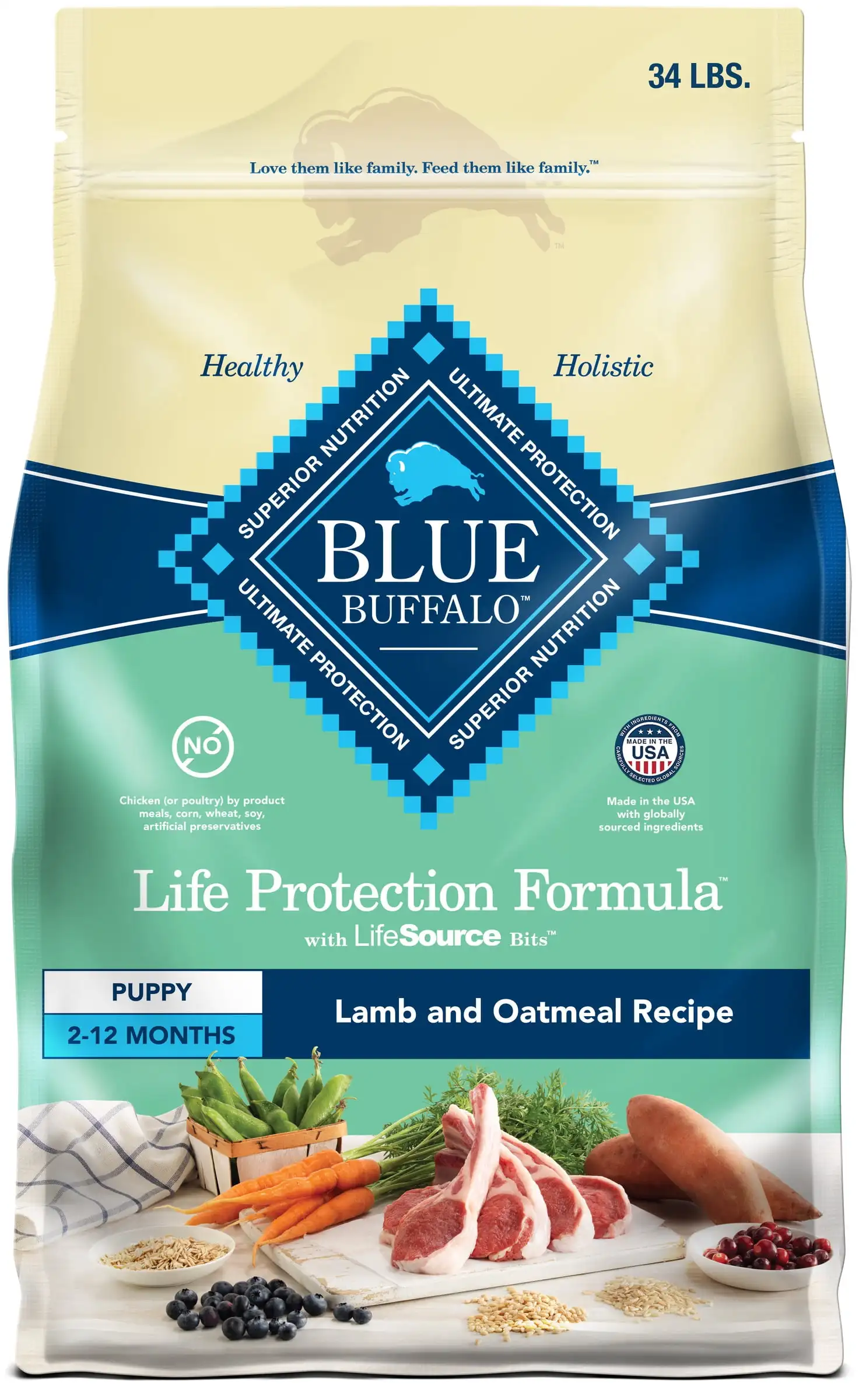 

Корм для сухих собак Life Protection Formula, ягненка и овсянка, 34 фунта
