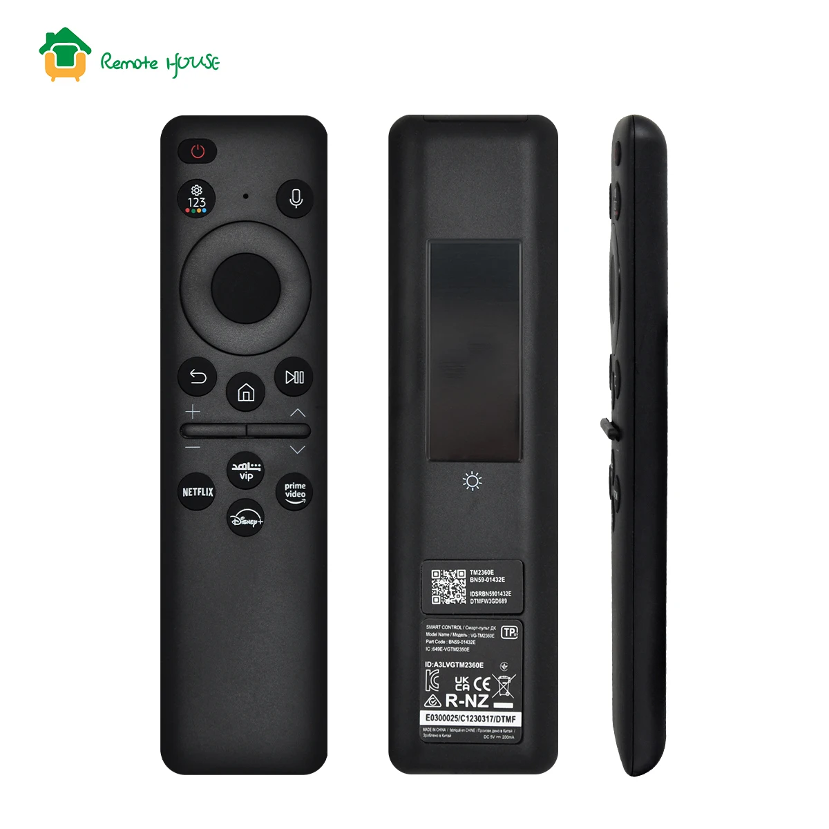 BN59-01432E Replacement Solar Remote Control For Samsung Smart TV Compatible With Neo QLED 8K 4K Series