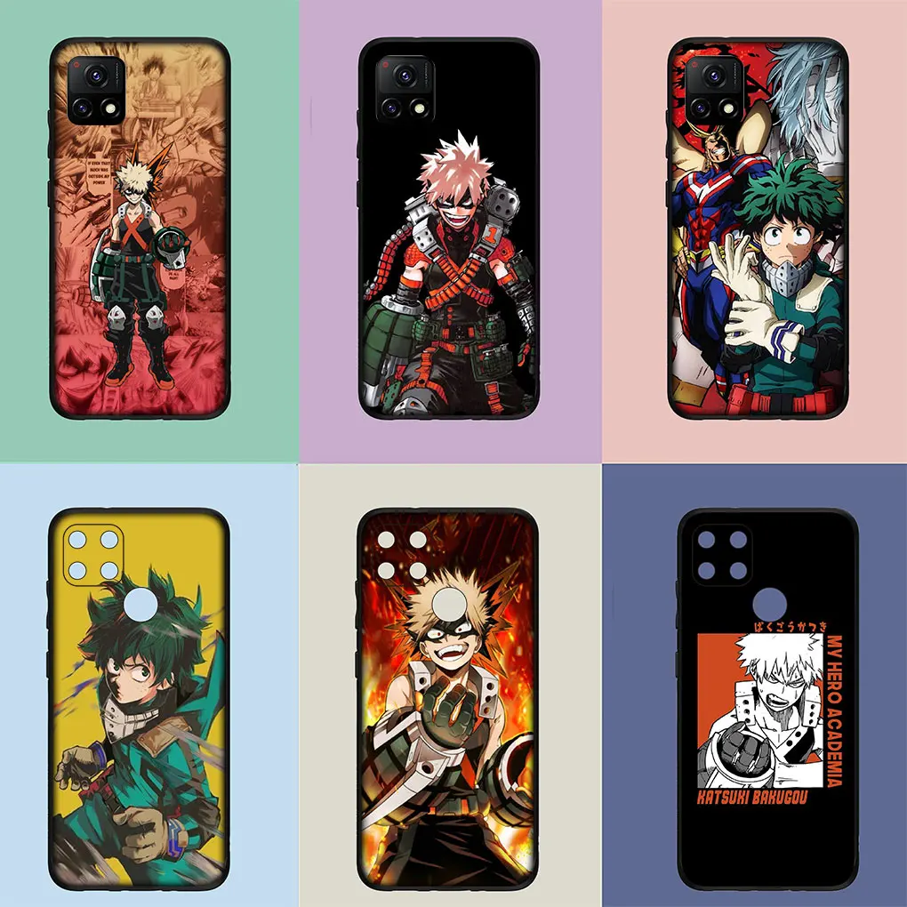 My Hero Academia Katsuki Bakugo BNHA Phone for Samsung Galaxy S24 S23 Fe Ultra A55 A35 A24 A15 A05 M55 M15 Plus A02 A03 Case