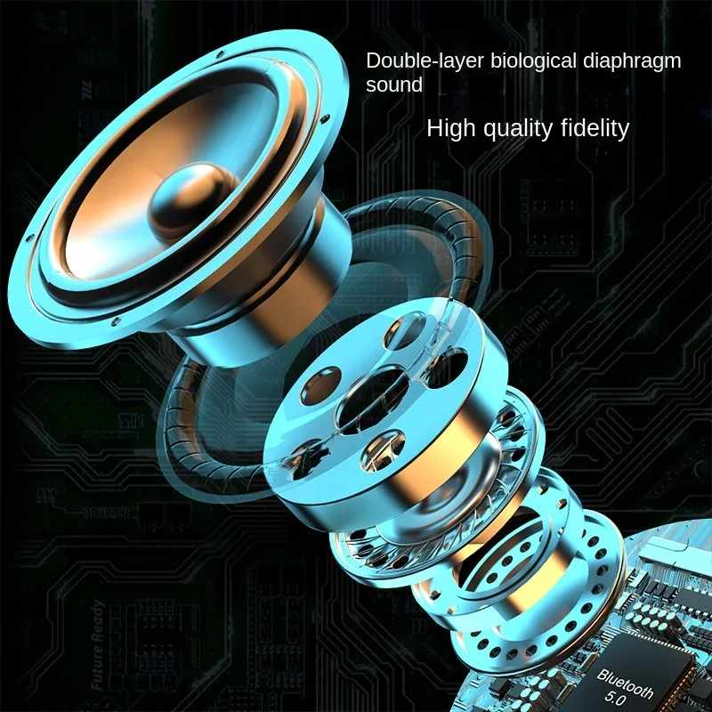 Беспроводное стекло Bluetooth стерео красочная подсветка хорошее качество звука портативная поддержка U диск TF карта