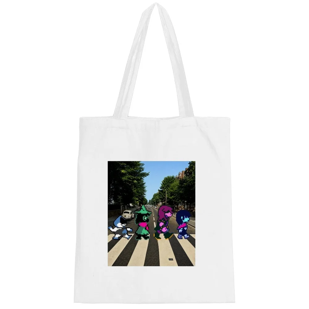 Deltarune tote bag einkaufstasche foldable shopper grocery reusable femme