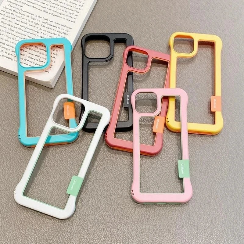 Soft TPU Frame For iPhone 15 14 Pro Max 15Plus Edge Bumper Silicone Cover Capa Cases on IPhone15 15Pro Max