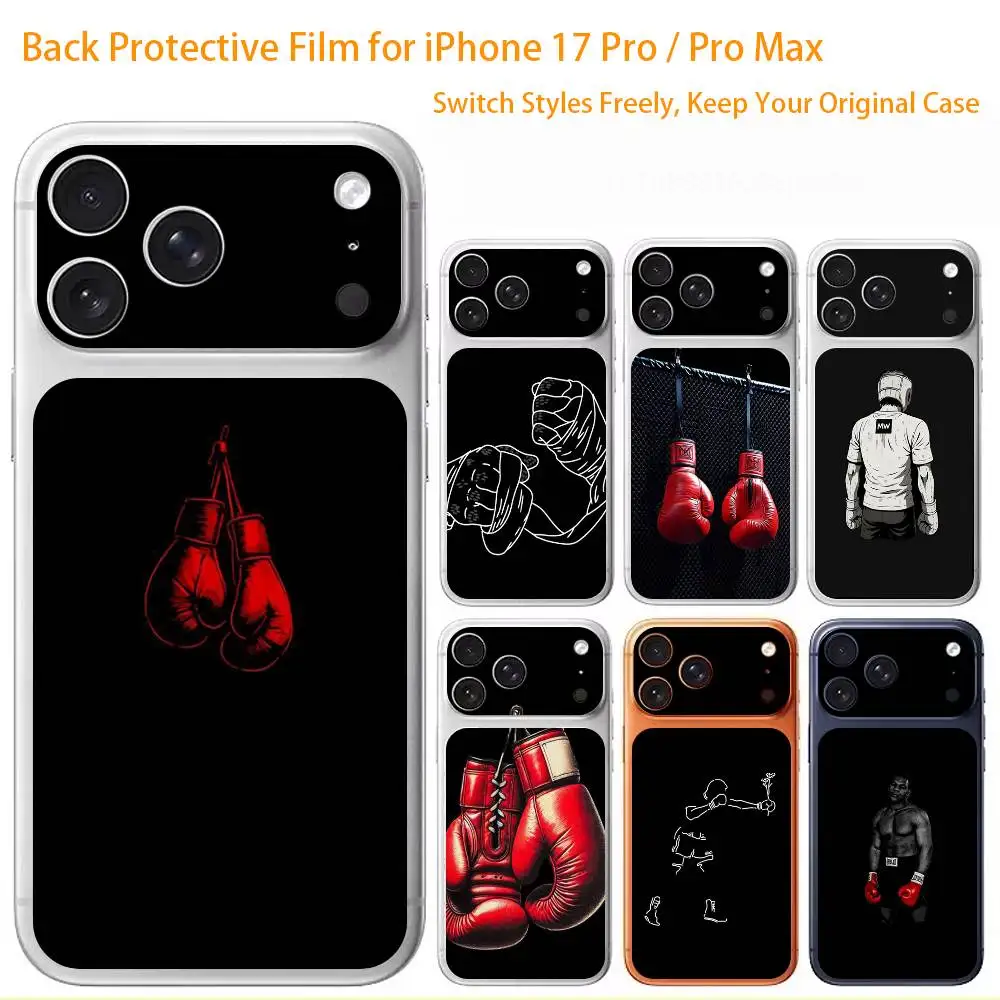 

Boxing Premium Skin Wrap for iPhone 17 Pro/Max, Back Frame Camera Protective Decal (Not Case)