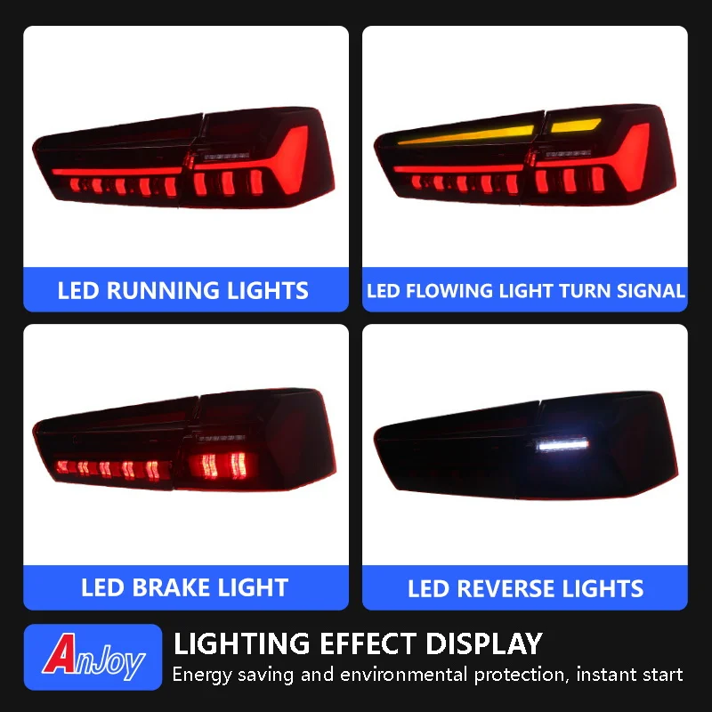 Car Taillight For A6 C7 A6L C8 12-15 With Sequential Turn Signal Animation Brake Parking Lighthouse Rear Lamp Assembly