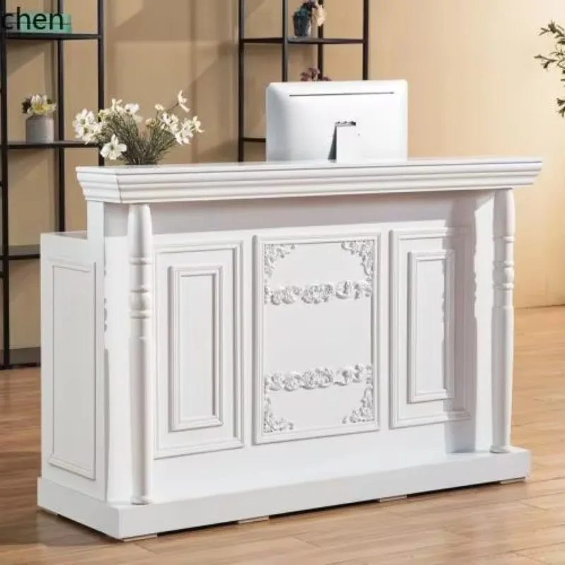 

HT retro checkout page Clothing store counter Simple reception desk