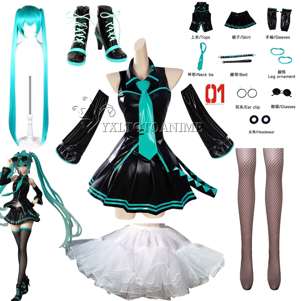 in-stock-anime-miku-cosplay-full-set-costume-miku-16th-cosplay-leather-midi-sexy-dress-halloween-carnival-party-jk-uniform