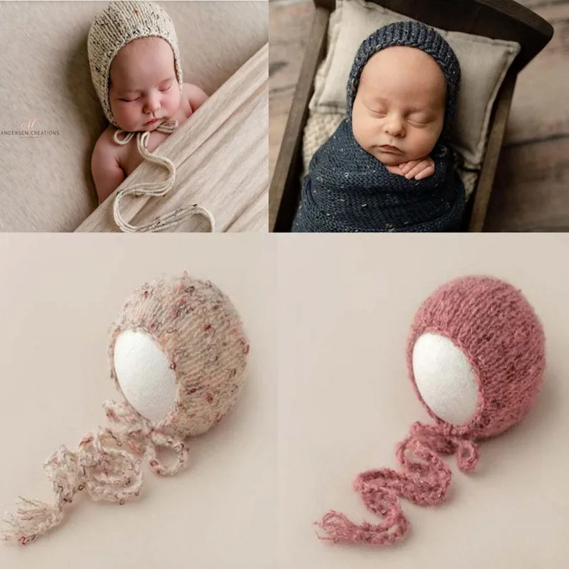 

Knit Newborn Hat Photography Props wool Handmade Baby Photo Studio Photography Props Cap Beanie Baby Hat