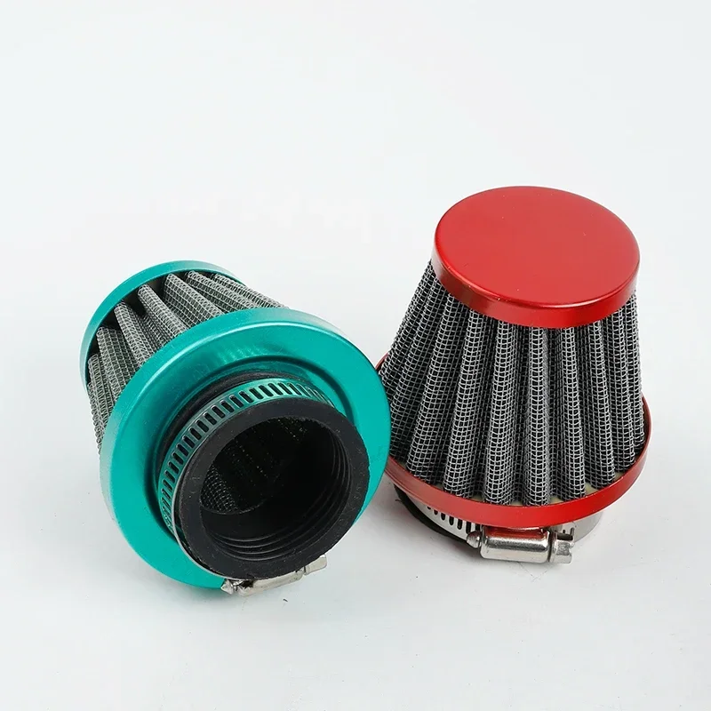 Motorcycle Modified Air Filter 35mm 38mm 42mm 48mm Universal Suitable for 50cc 110cc 125cc 140cc ATV Scooter Pit Offroad Vehicle