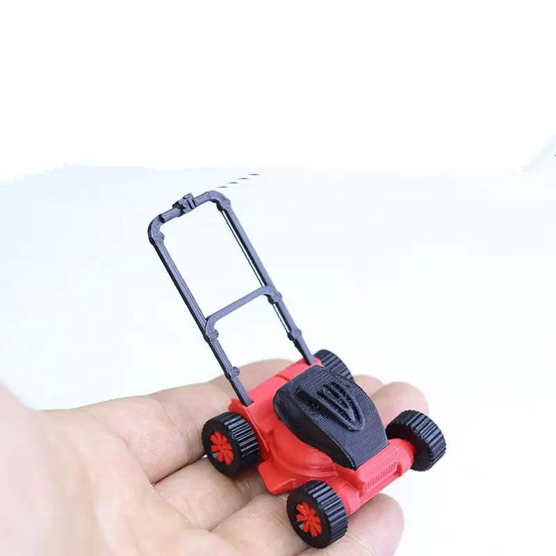 *1Pc 1:12 1:18 Dollhouse Lawn Mower Model Simulation Children's Garden Mower Toy Repair Tool Miniature Furniture Accessories view 3