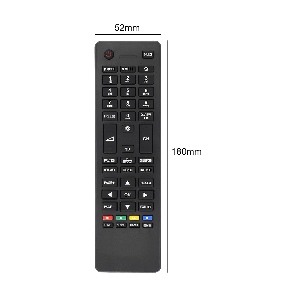 IR 433MHz TV Remote Control HTR-A18H Suitable for H aier LE22M600F LE24M600F LE24M660F LE28H600 LE28M600 LE32M600 / LE39M600F