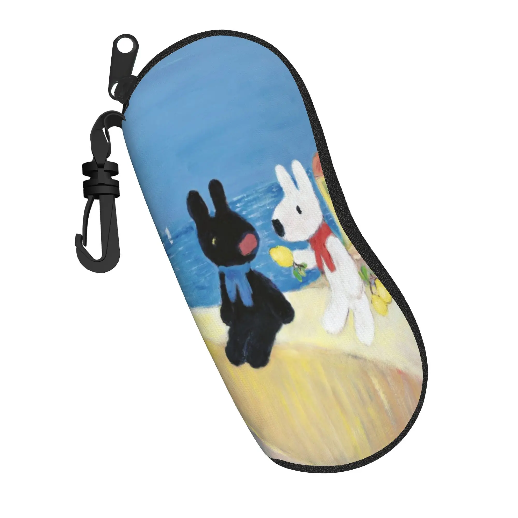 Estuche para gafas con dibujos de Gaspard y Lisa, accesorios impermeables, Protector de gafas de sol, caja para gafas estilo Ins